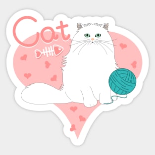 Love Persian Cat Sticker